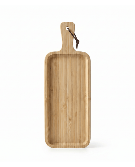 Tabla de Bambú para Aperitivos y Quesos 36 x 12 x 1.5 cm