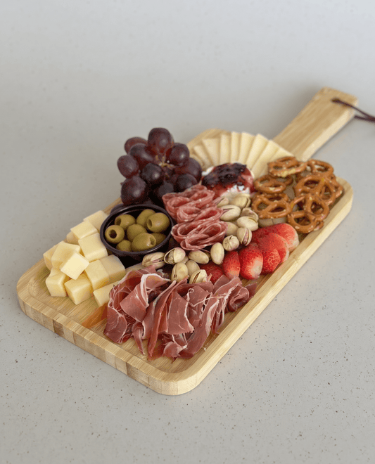 Tabla de Bambú para Quesos y Charcutería 40 x 16 x 1.5 cm