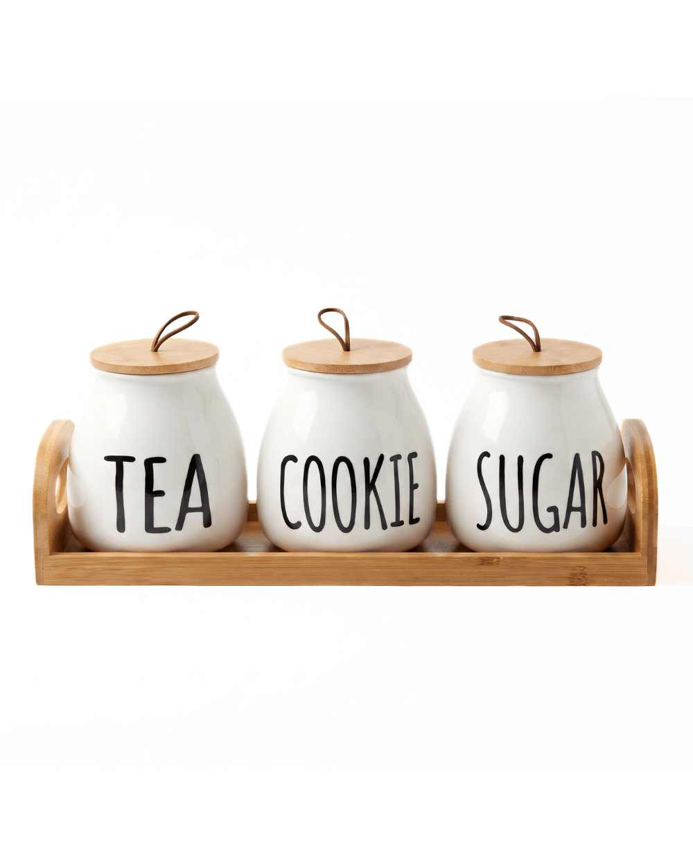 Set x3 Contenedores de Ceramica (Tea, Cookie, Sugar)