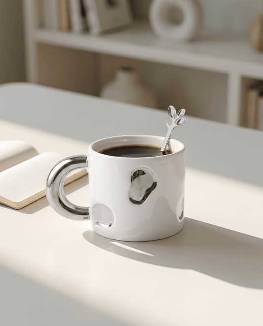 Mug Verona Silver White