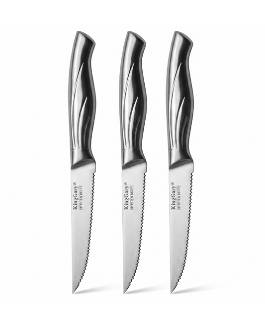 Set de 3 Cuchillos de Sierra – Acero inoxidable de Alta Calidad
