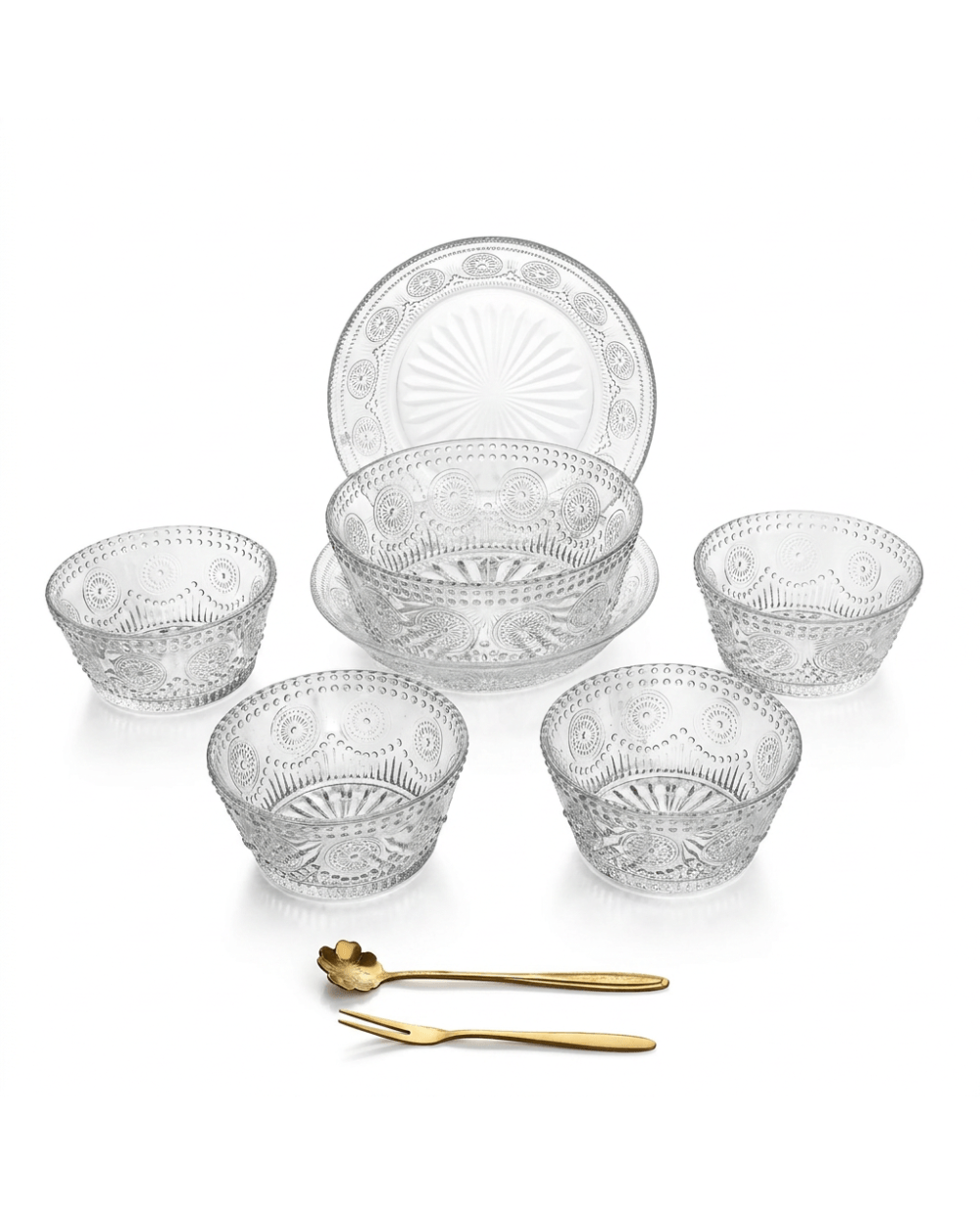 Set Bowls de Cristal x7