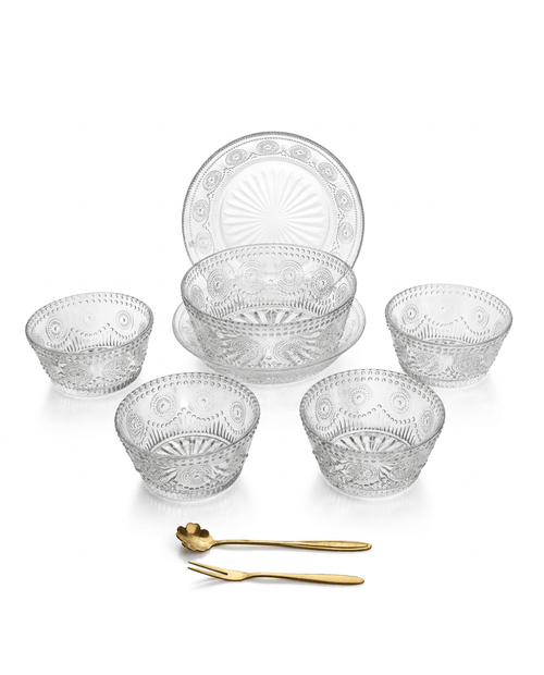 Set Bowls de Cristal x7