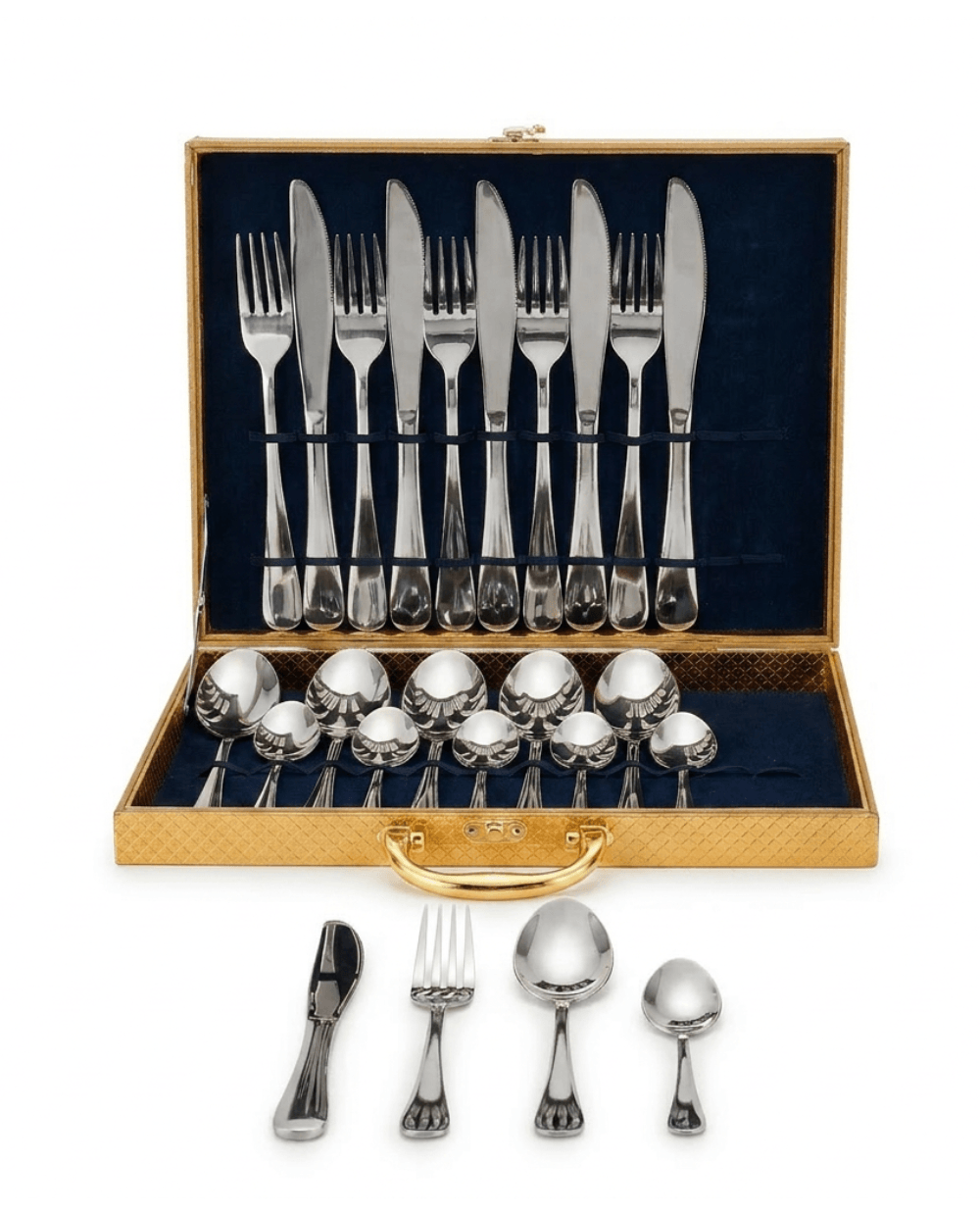 Set Cubiertos Plateados x24