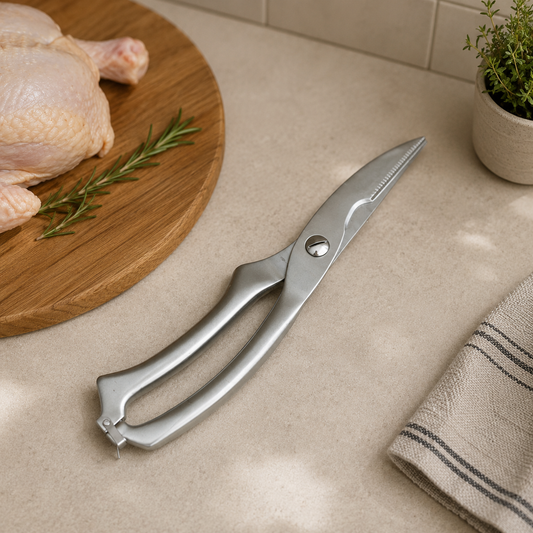 Tijeras de cocina en acero inoxidable