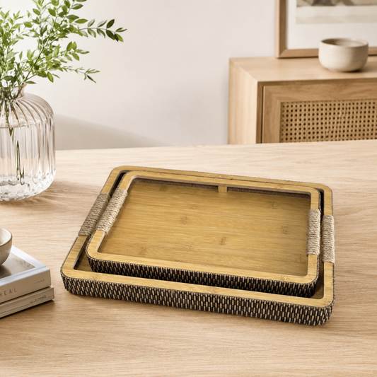 Set 2 Bandejas madera