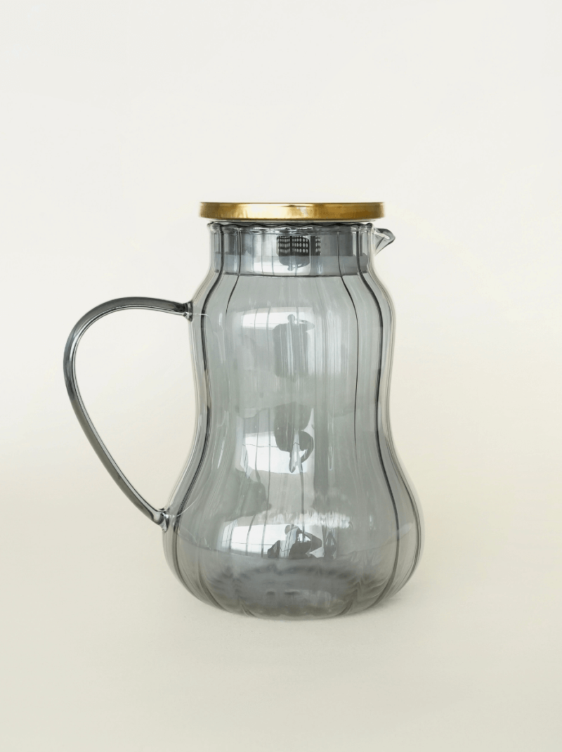 Jarra de cristal gris
