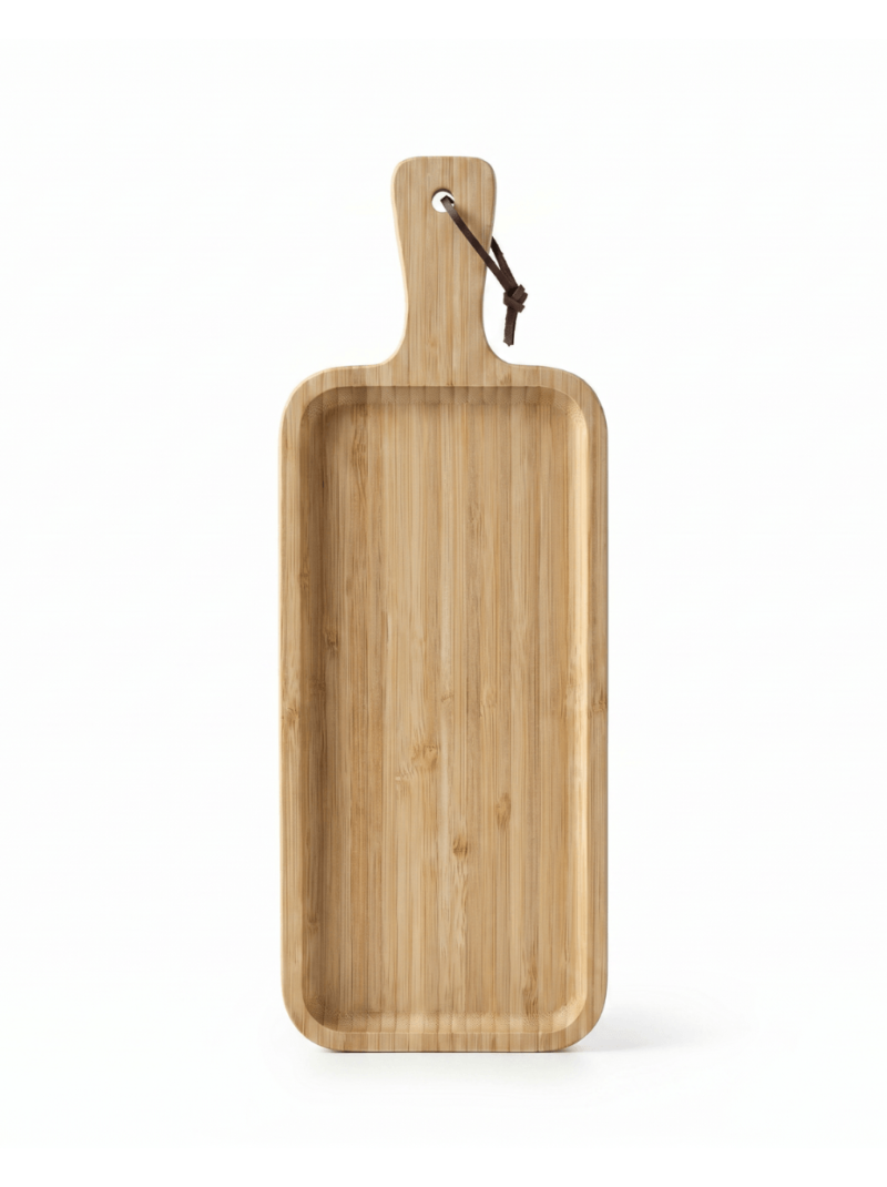 Tabla de Bambú para Aperitivos y Quesos 36 x 12 x 1.5 cm