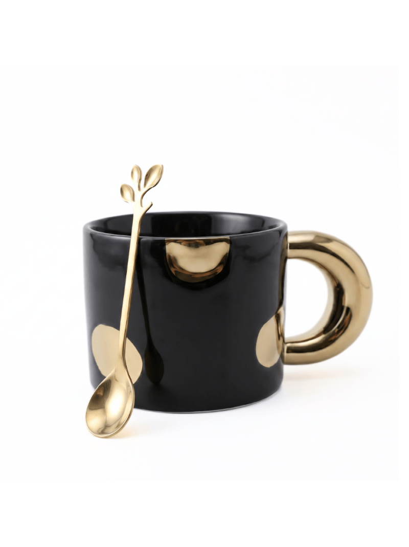 Mugs Silicia Black Gold