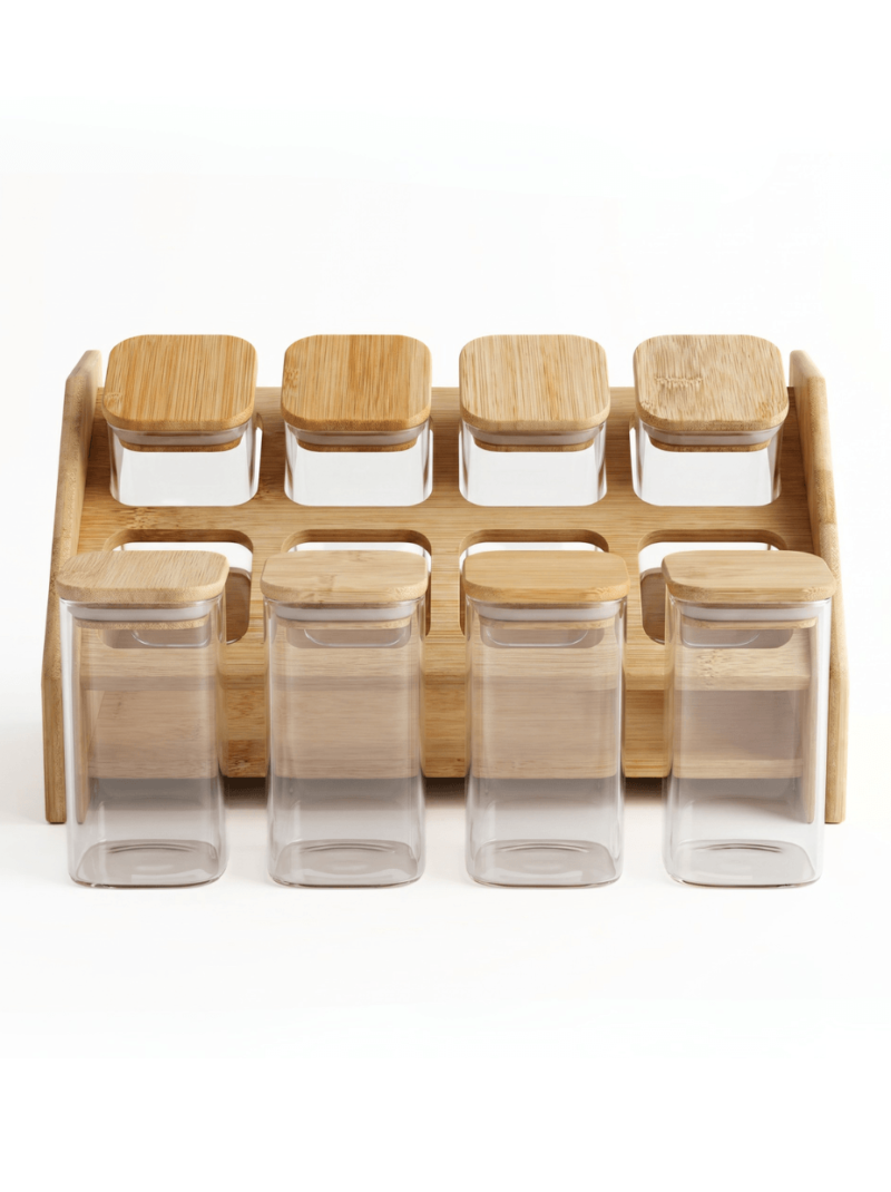 Set x8 Contenedores Cuadrados para Especias