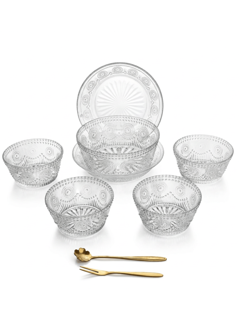 Set Bowls de Cristal x7