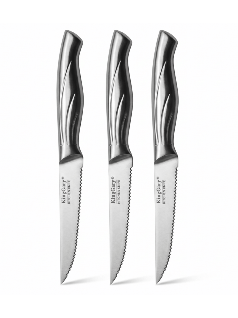 Set de 3 Cuchillos de Sierra – Acero inoxidable de Alta Calidad