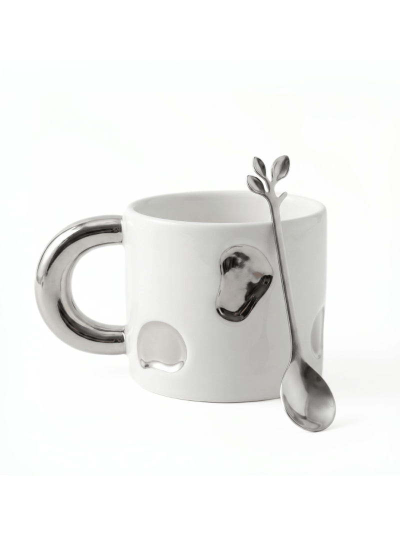 Mug Verona Silver White